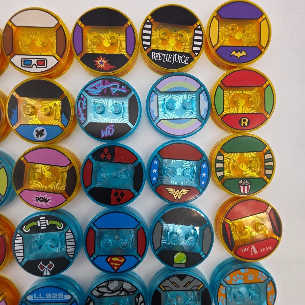 *LOT of 40* LEGO Dimensions Toy Tag Disc DC Batman Simpsons Beetlejuice ET &more - Picture 3 of 4